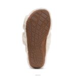 Penelope Adjustable Faux Fur Slippers Aetrex Women Ivory XLXT0247 - Image 6