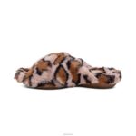 Penelope Adjustable Faux Fur Slippers Aetrex Women Leopard XLXT0212 - Image 2