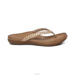 Rachel Thong Sandal Aetrex Women Gold XLXT0265 - Image 2