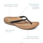 Rachel Thong Sandal Aetrex Women Pewter XLXT0244 - Image 7