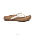 Rachel Thong Sandal Aetrex Women White XLXT0254 - Image 2