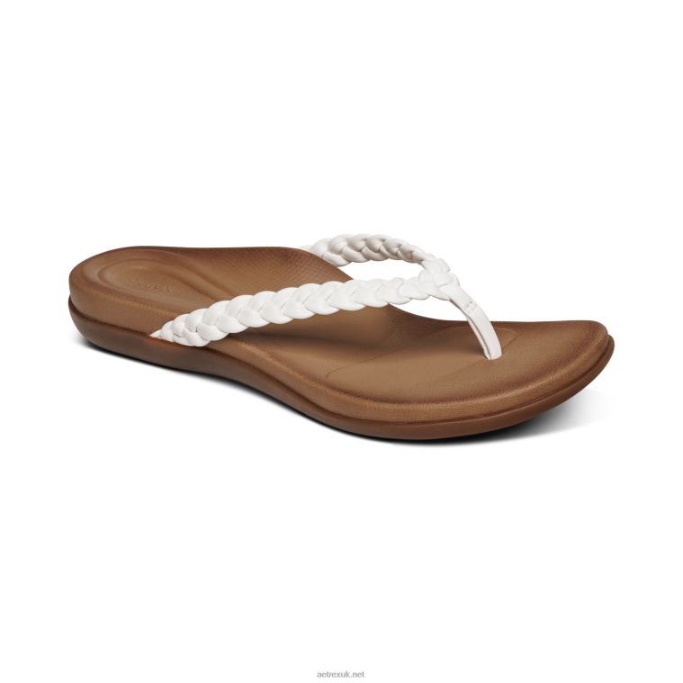 rachel_thong_sandal_aetrex_women_white_xlxt0254.jpg Rachel Thong Sandal Aetrex Women White XLXT0254 - Image 1