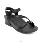 Randi Arch Support Wedges Aetrex Women Black XLXT0304