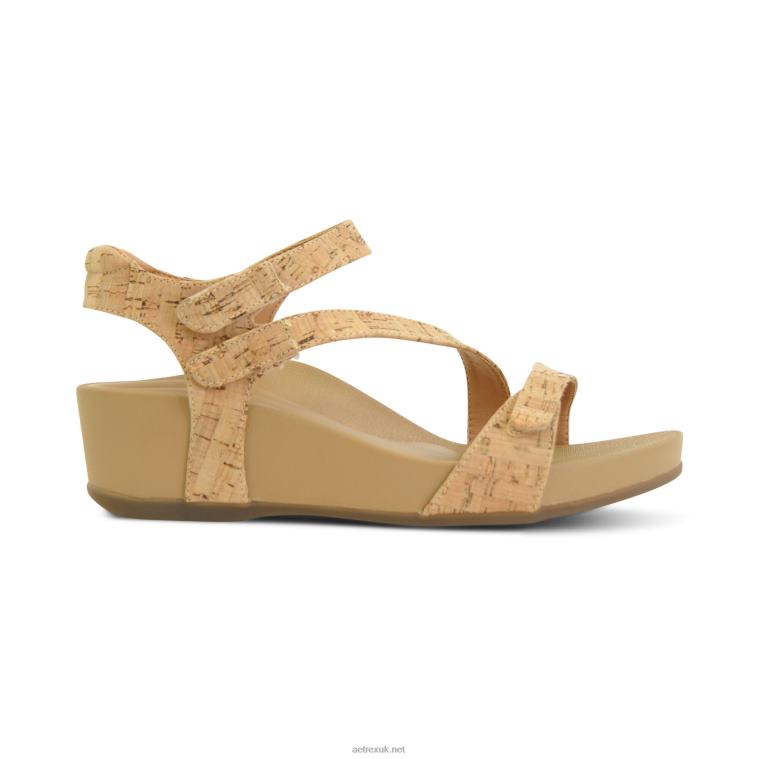 Randi Arch Support Wedges Aetrex Women Cork XLXT0302 - Image 2
