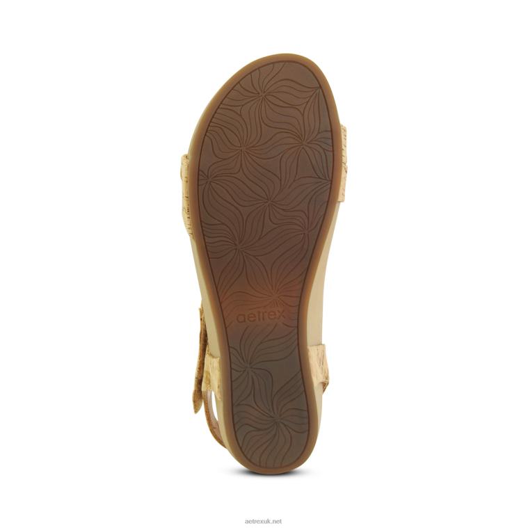Randi Arch Support Wedges Aetrex Women Cork XLXT0302 - Image 6