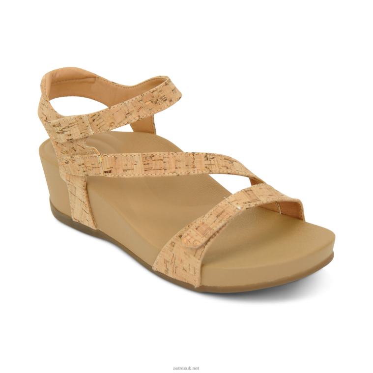 Randi Arch Support Wedges Aetrex Women Cork XLXT0302 - Image 1
