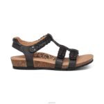 Reese Adjustable Gladiator Sandal Aetrex Women Black XLXT0169 - Image 3