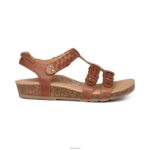 Reese Adjustable Gladiator Sandal Aetrex Women Cognac/Brown XLXT071 - Image 2