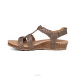 Reese Adjustable Gladiator Sandal Aetrex Women Taupe XLXT092 - Image 5