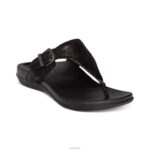 Rita Adjustable Thong Sandal Aetrex Women Black XLXT085 - Image 2