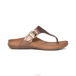 Rita Adjustable Thong Sandal Aetrex Women Bronze XLXT051 - Image 3