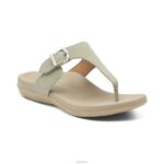 Rita Adjustable Thong Sandal Aetrex Women Light Grey XLXT0134 - Image 2