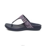 Rita Adjustable Thong Sandal Aetrex Women Navy XLXT0130 - Image 3
