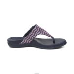 Rita Adjustable Thong Sandal Aetrex Women Navy XLXT0130 - Image 5