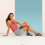 Rita Adjustable Thong Sandal Aetrex Women Navy XLXT0130 - Image 9