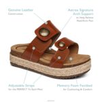 Sofie Platform Sandal Aetrex Women Cognac XLXT0214 - Image 8