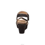 Sydney Quarter Strap Espadrille Wedge Aetrex Women Black Jute XLXT0279 - Image 3