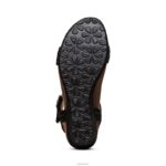 Sydney Quarter Strap Espadrille Wedge Aetrex Women Black Jute XLXT0279 - Image 6
