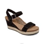 Sydney Quarter Strap Espadrille Wedge Aetrex Women Black XLXT09