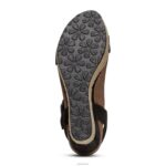 Sydney Quarter Strap Espadrille Wedge Aetrex Women Black XLXT09 - Image 6
