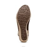 Sydney Quarter Strap Espadrille Wedge Aetrex Women Champagne XLXT0275 - Image 6