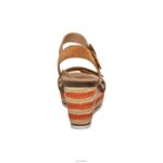 Sydney Quarter Strap Espadrille Wedge Aetrex Women Cognac XLXT0193 - Image 3