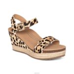 Sydney Quarter Strap Espadrille Wedge Aetrex Women Leopard XLXT053