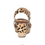 Sydney Quarter Strap Espadrille Wedge Aetrex Women Leopard XLXT053 - Image 4