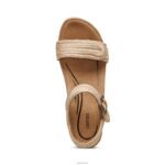 Sydney Quarter Strap Espadrille Wedge Aetrex Women Natural XLXT0278 - Image 5