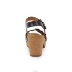 Tory Open Toe Heels Aetrex Women Black XLXT0268 - Image 3