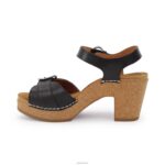 Tory Open Toe Heels Aetrex Women Black XLXT0268 - Image 4