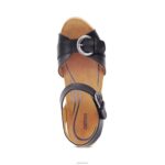 Tory Open Toe Heels Aetrex Women Black XLXT0268 - Image 5