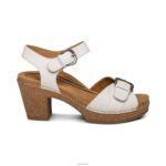 Tory Open Toe Heels Aetrex Women White XLXT0274 - Image 2