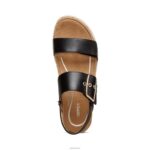 Vania Arch Support Platform Sandal Aetrex Women Black XLXT0311 - Image 5