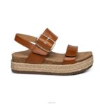 Vania Arch Support Platform Sandal Aetrex Women Cognac XLXT0267 - Image 2