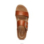 Vania Arch Support Platform Sandal Aetrex Women Cognac XLXT0267 - Image 5
