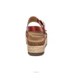 Vania Arch Support Platform Sandal Aetrex Women Red XLXT0266 - Image 3