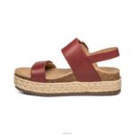 Vania Arch Support Platform Sandal Aetrex Women Red XLXT0266 - Image 4