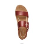 Vania Arch Support Platform Sandal Aetrex Women Red XLXT0266 - Image 5
