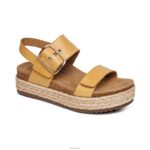 Vania Arch Support Platform Sandal Aetrex Women Yellow XLXT0195