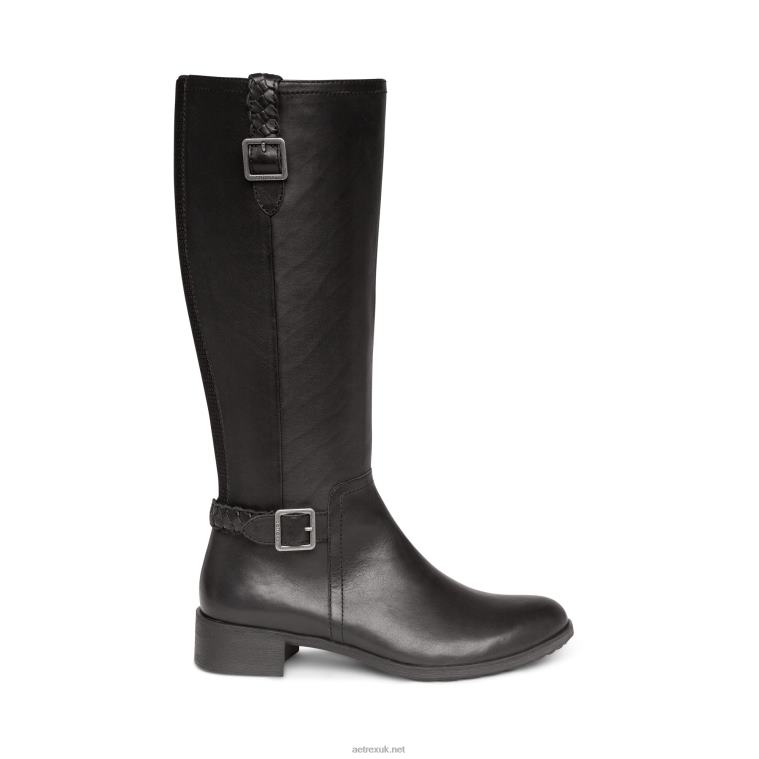 Vera Arch Support Weather Friendly Riding Boot Aetrex Women Black XLXT0178 - Image 2