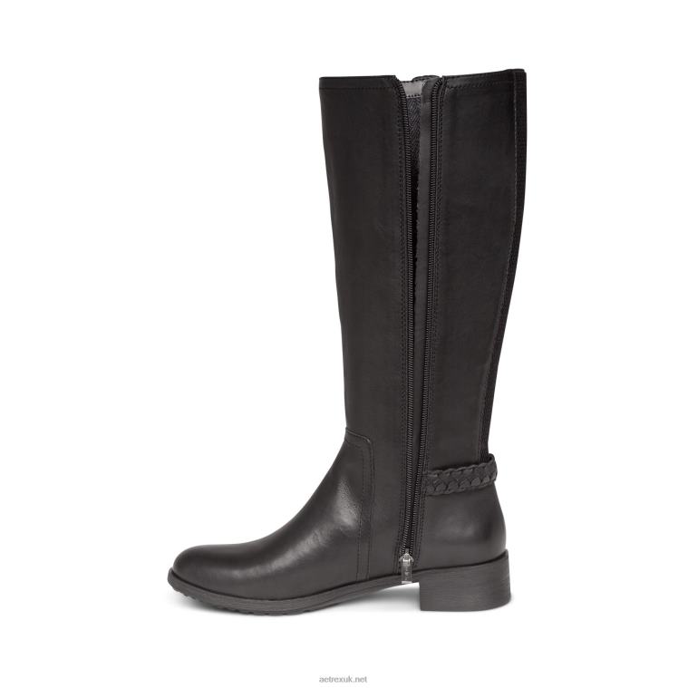 Vera Arch Support Weather Friendly Riding Boot Aetrex Women Black XLXT0178 - Image 5