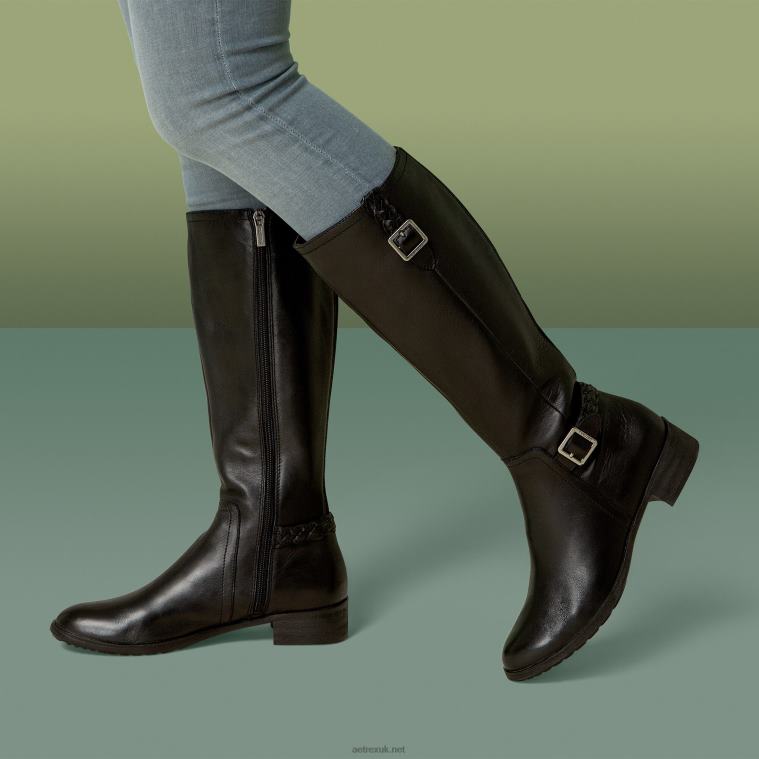 Vera Arch Support Weather Friendly Riding Boot Aetrex Women Black XLXT0178 - Image 8