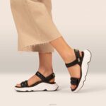 Whit Sport Sandal Aetrex Women Black XLXT0290 - Image 9