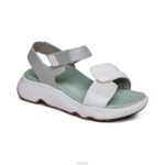 Whit Sport Sandal Aetrex Women Mint White XLXT0289 - Image 7